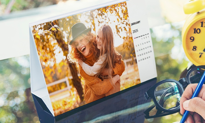 Image 1: Choice of Custom Photo Desk Calendar at Photo Gifts
