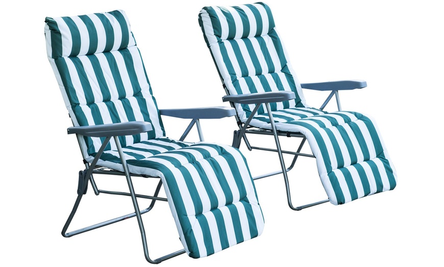 Image 10: Outsunny Patio Recliners