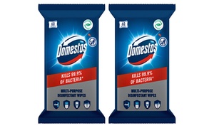 Up to 15-Pack of Domestos Disinfectant Antibacterial Wipes