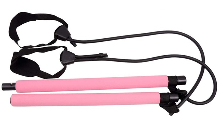 Image 3: Portable Pilates Exercise Bar Stick