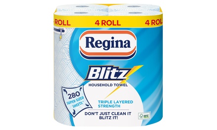 Up To 24 Rolls Of Extra Large Regina Blitz Kitchen Towels Groupon   T440x300 