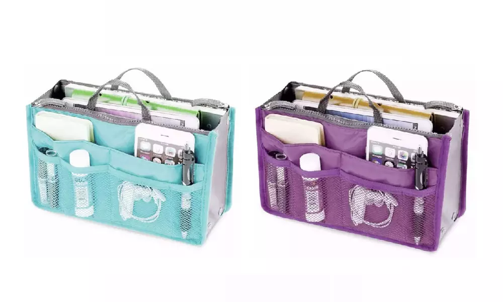 1 o 2 borse organizer da viaggio per cosmetici