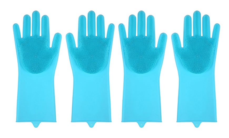 Image 10: One or Two Pairs of Silicone Cleaning Gloves