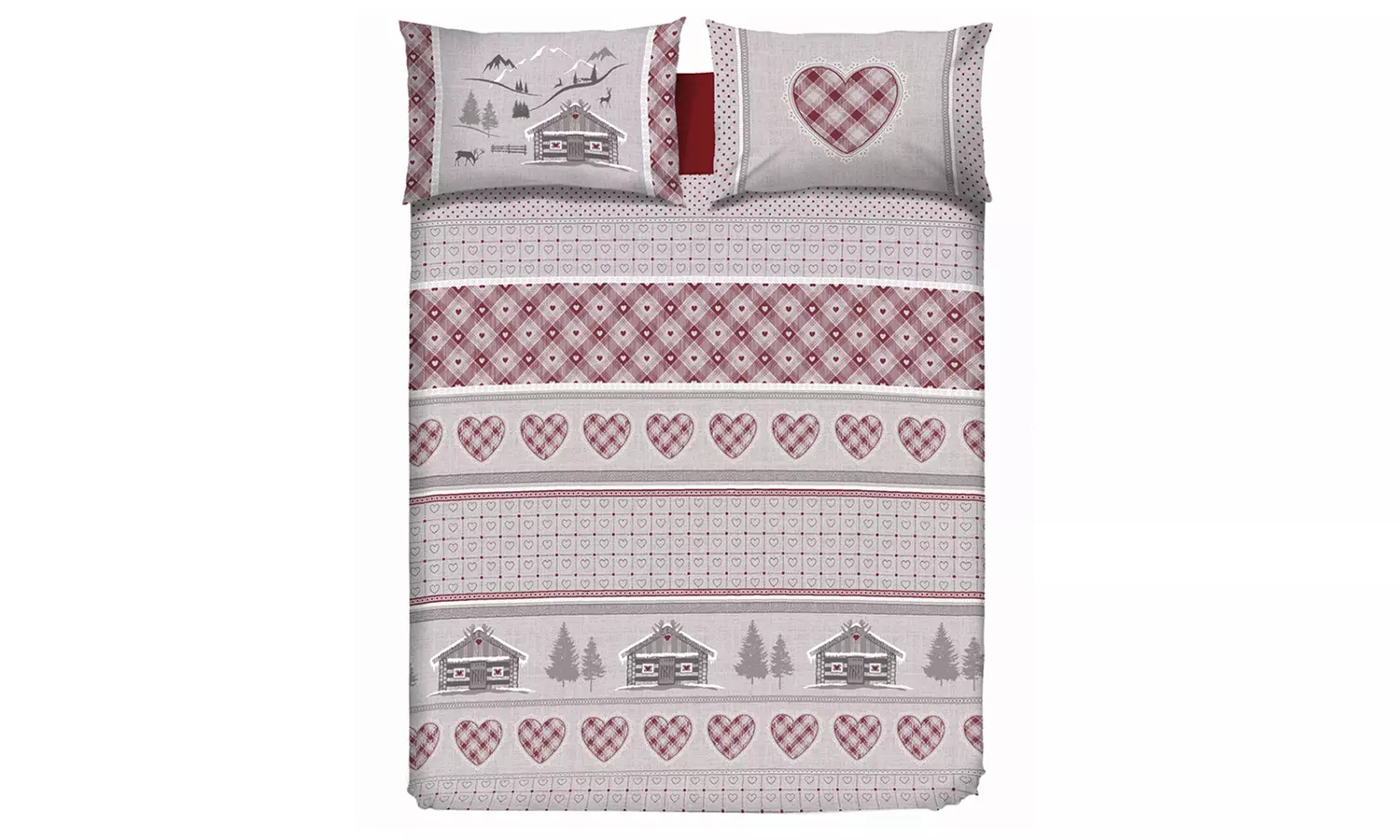 Copripiumino in flanella Fantasie invernali, natalizie, scozzesi