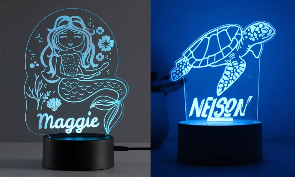 Illusions-Nachtlicht mit Namen