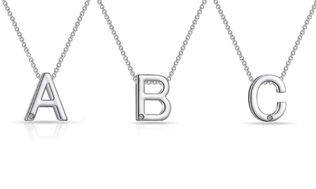 Collier initial Philip Jones avec cristaux Swarovski®