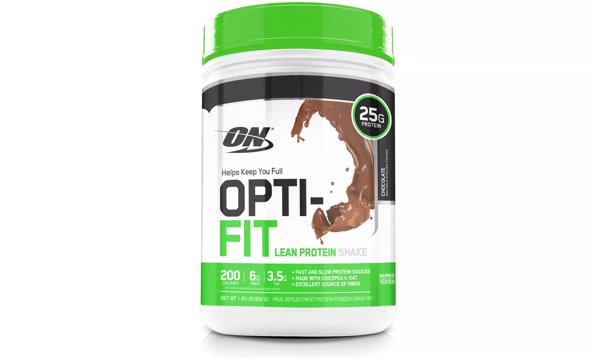 Optimum Nutrition Opti-Lean Meal-Replacement Weight-Management Shake (1.8 or 1.83lb.) - Second Medium