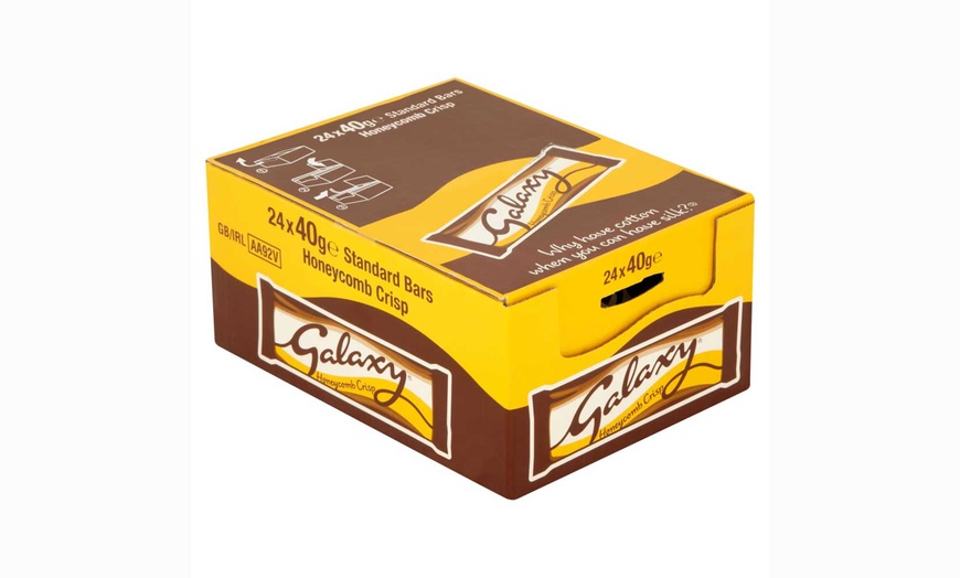 Image 3: 24 Galaxy Honeycomb Crisp Bars