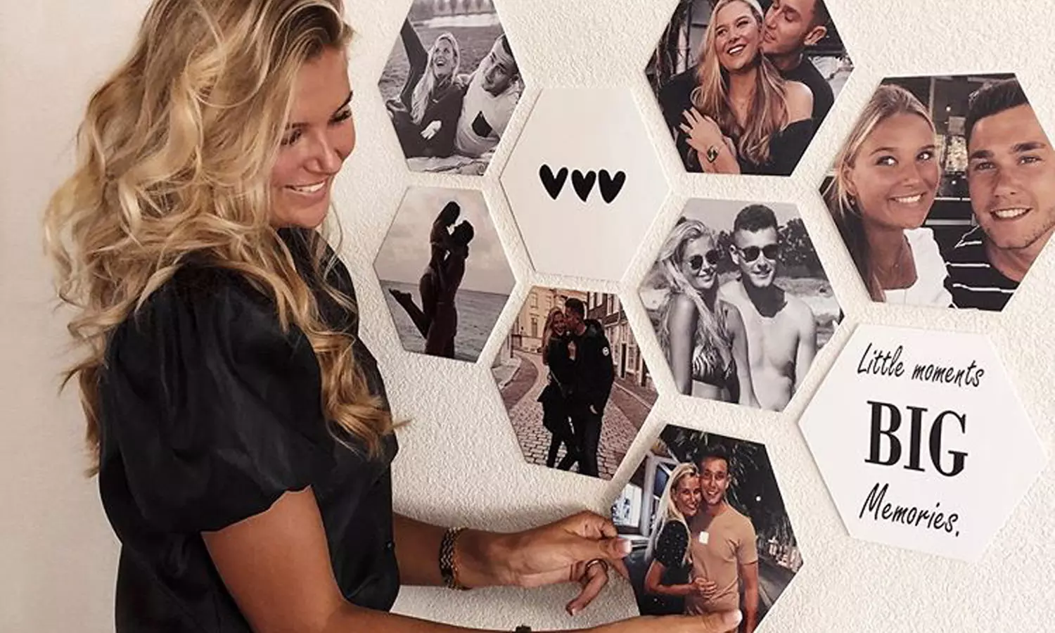 Jouw foto's op hexagon