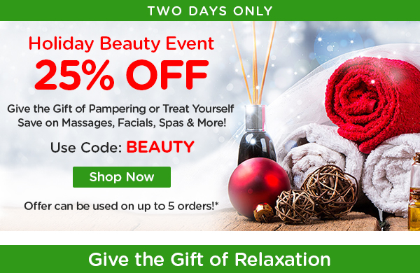 Shop 25% Off Beauty & Spa