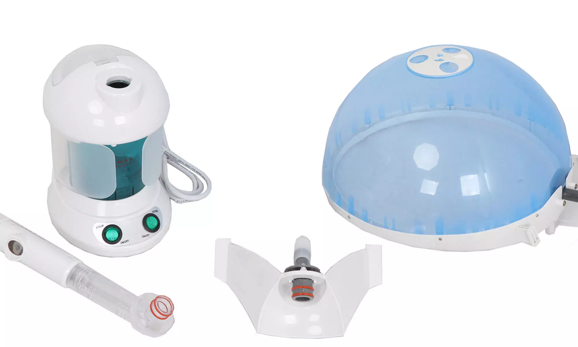 2-in-1 Hair and Facial Steamer with Bonnet - Second Medium