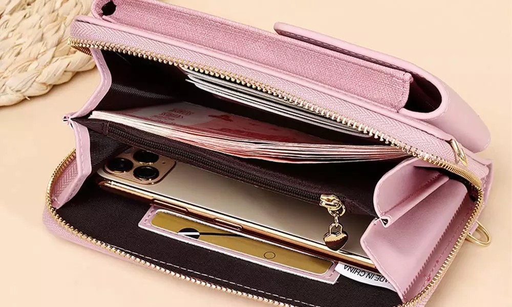 Sac à bandoulière pour téléphone en cuir PU