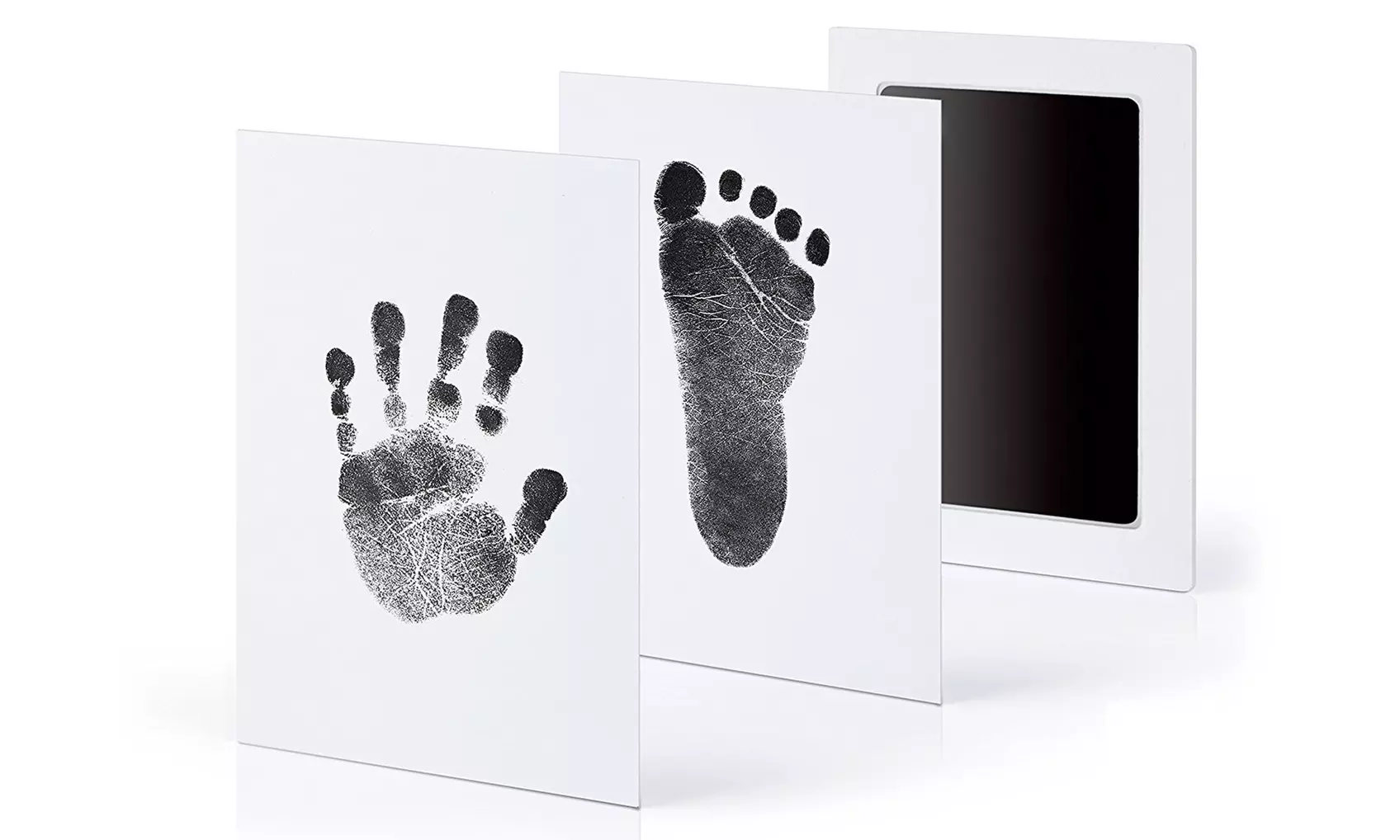 Uno o 2 Kit senza inchiostro per impronta ricordo mano e piede bambino - Primary Image