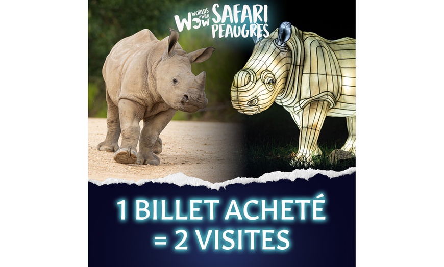 Image 3: Wow Safari Peaugres : 1 billet, 2 visites magiques en pleine nature