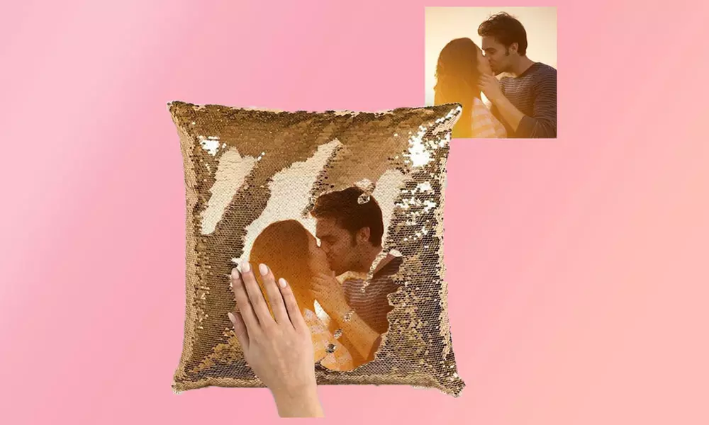 Magisches Foto-Paillettenkissen