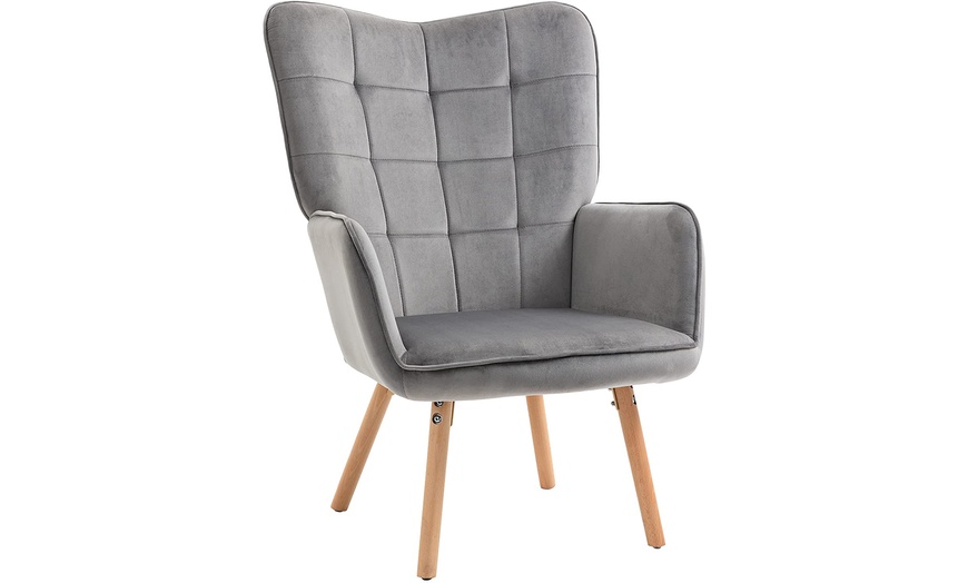 Image 93: HomCom Accent Chair