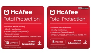 McAfee Total Protection 2024 for One or Two Years