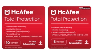  McAfee Total Protection 2024 for One or Two Years 