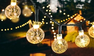 Solar-Powered LED Crystal Ball Lights