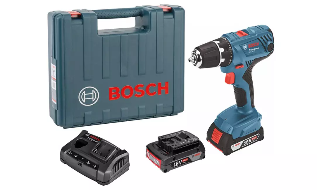 Coffret Bosch perceuse-visseuse 18 Volts GSR 18V-21 Professional sans fil avec 2 batteries, garantie 2 ans - Primary Image