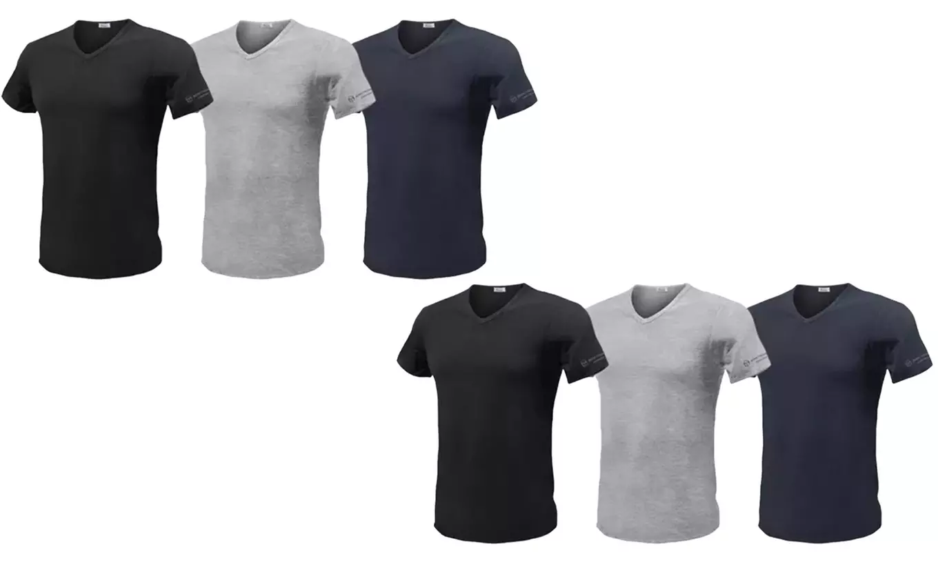 3, 6 o 12 maglie con scollo a V Sergio Tacchini