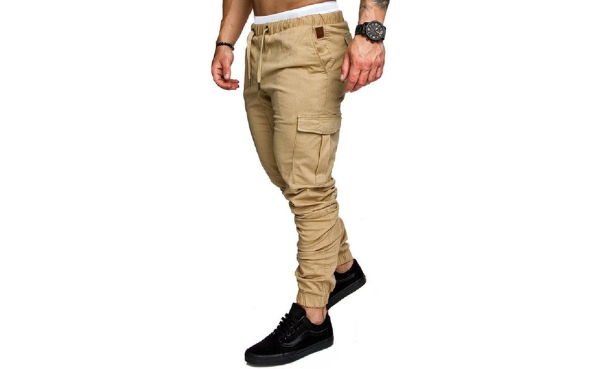 Image 8: Pantaloni lunghi da uomo con vita elastica