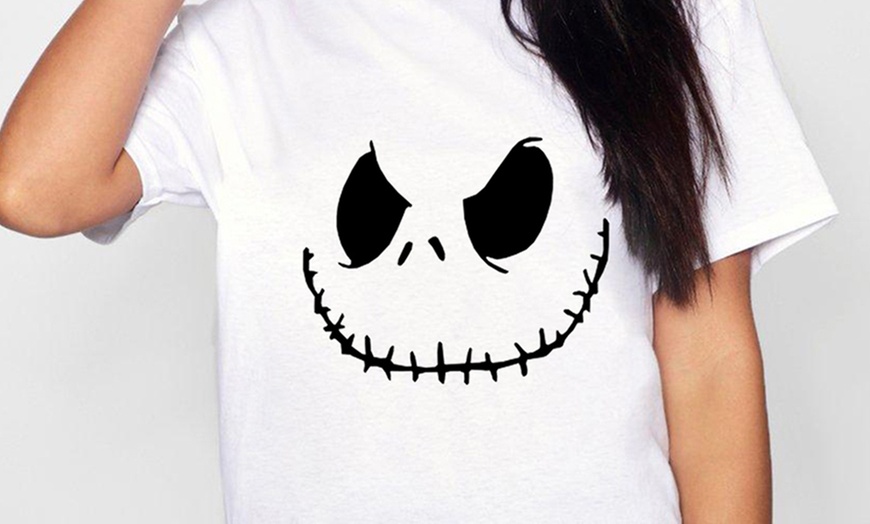 Image 12: Halloween Scary Face Oversized Tshirt 