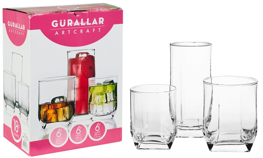 Image 4: 18-Piece Glassware Set