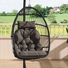 Image 33: Outdoor Hanging Egg Chair with Cushion