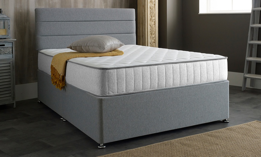 Image 2: White Castle Max Support Memory Sprung Quilted Mattress