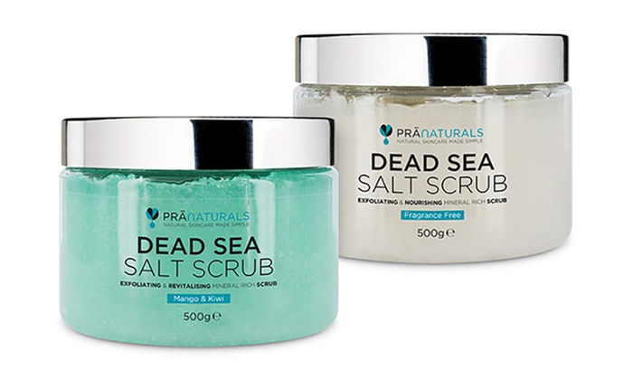 Organic Dead Sea Salt Scrub 500g Groupon Goods   C700x420 