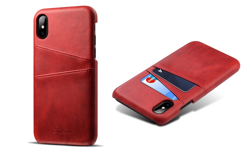 Image 13: Coque pour iPhone en similicuir