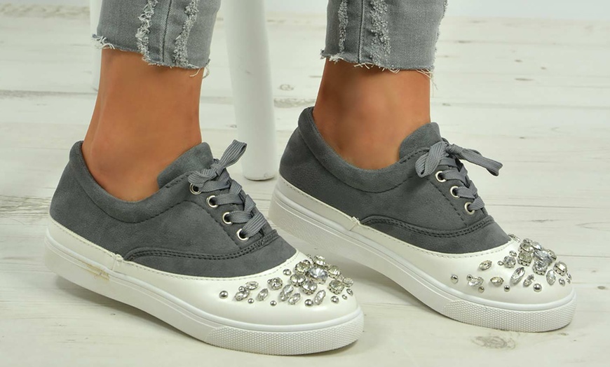 Image 9: Women's Lace-Up Trainers