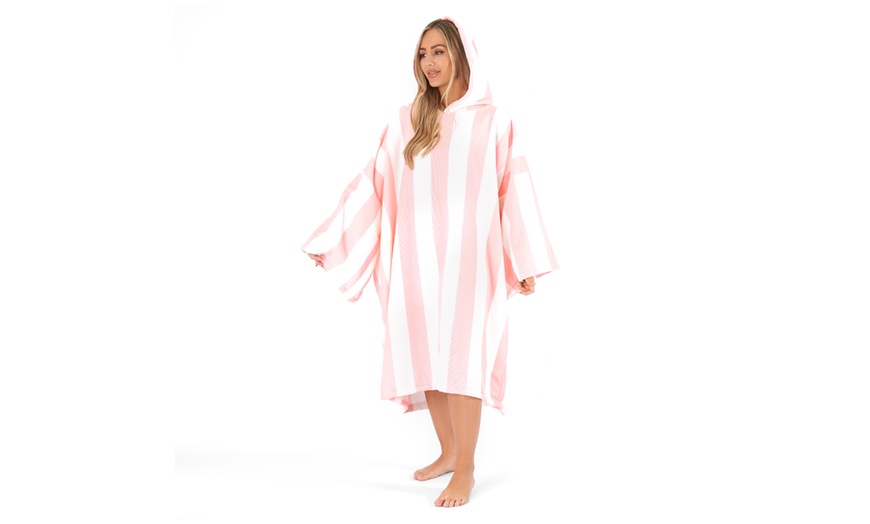 Image 19: Adults Oversized Printed Poncho Towel