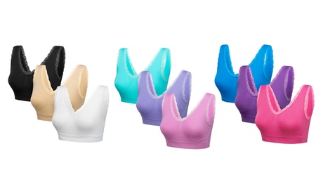 Fino a 9 reggiseni senza cuciture disponibili in vari colori e taglie