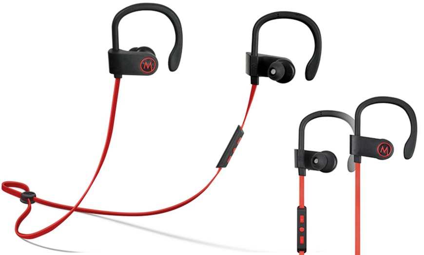 Image 2: Apachie Bluetooth Sports Earphones