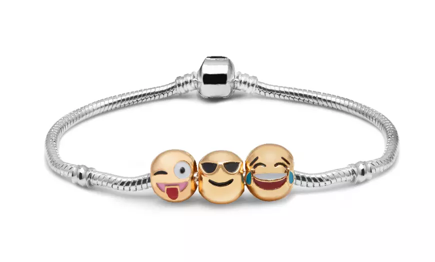 Image 3: Bracelet Emoji plaqué or 18 carats