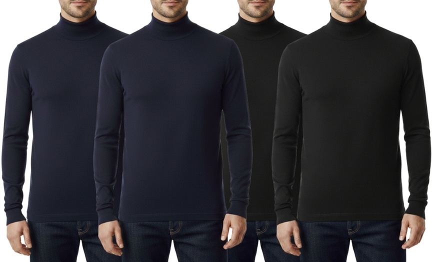 Image 1: 2 maglie da uomo con collo a lupetto