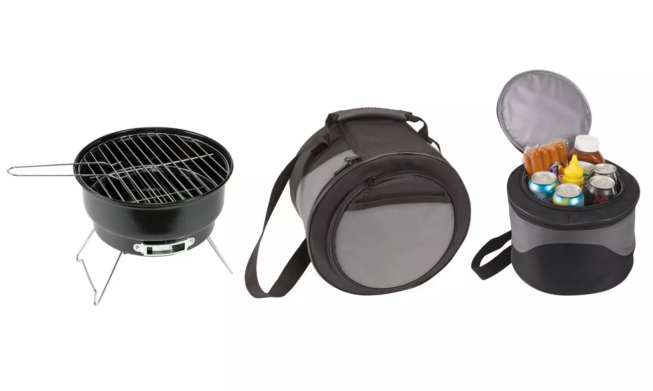 2-in-1 Portable BBQ Grill and Cooler Bag - Primary Image