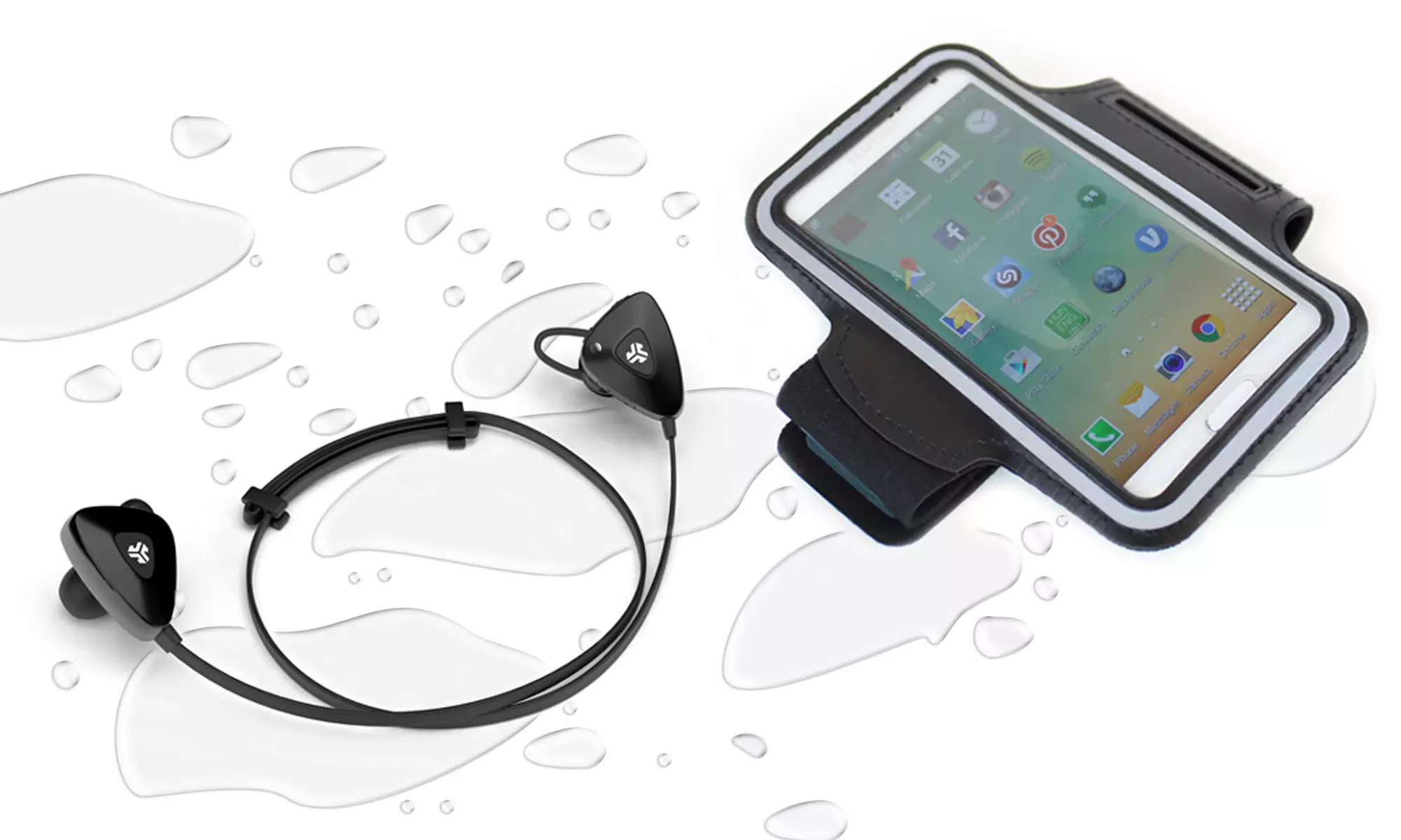 JLab Water-Resistant Sport Bluetooth Earbuds and Armband | Groupon Exclusive - Primary Image