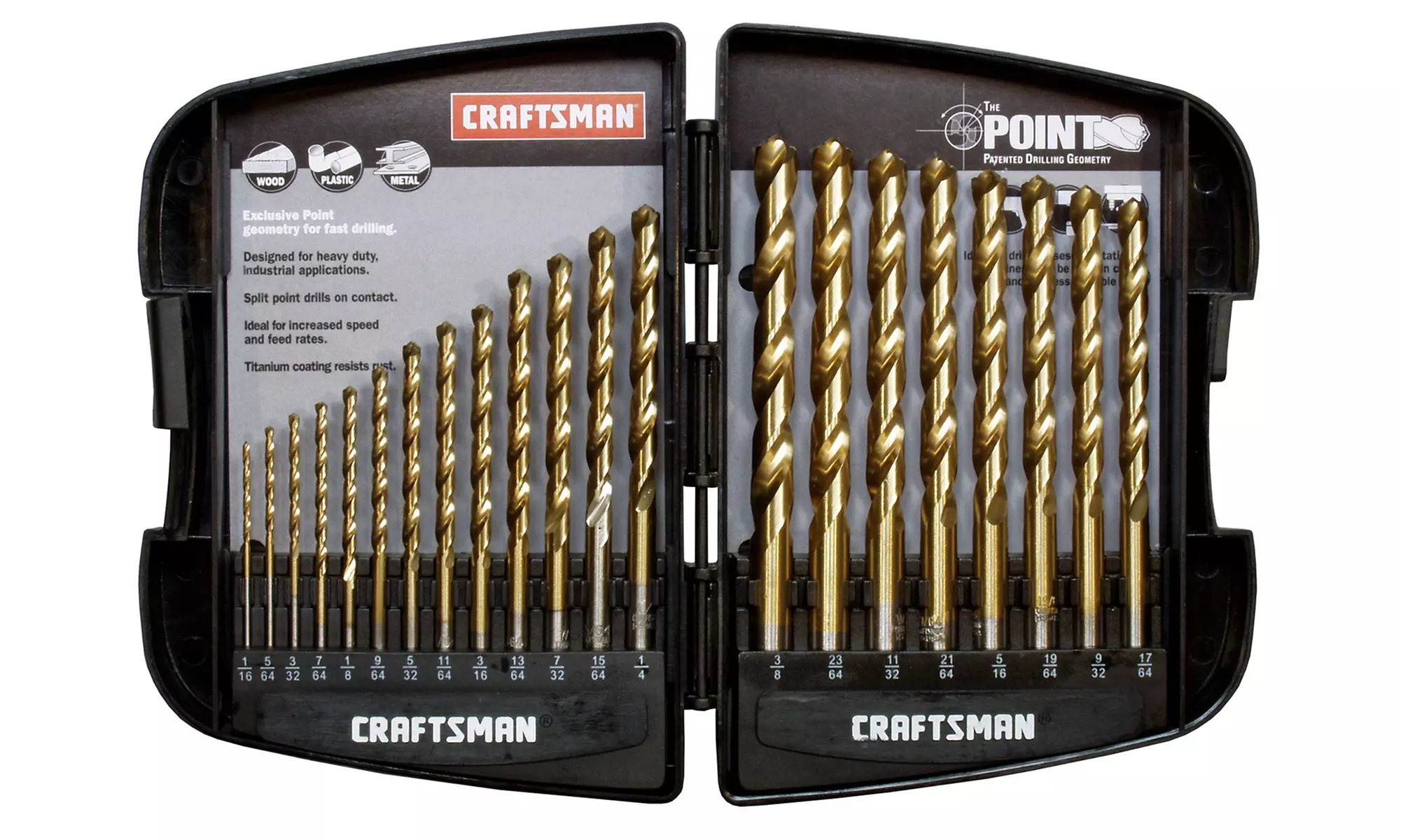 Craftsman Titanium Coated Drill Bit Set (21-Piece) - Second Medium