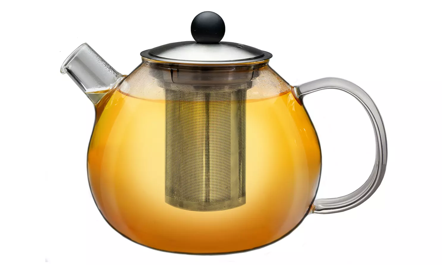 Glazen theepot met theefilter van het merk Creano