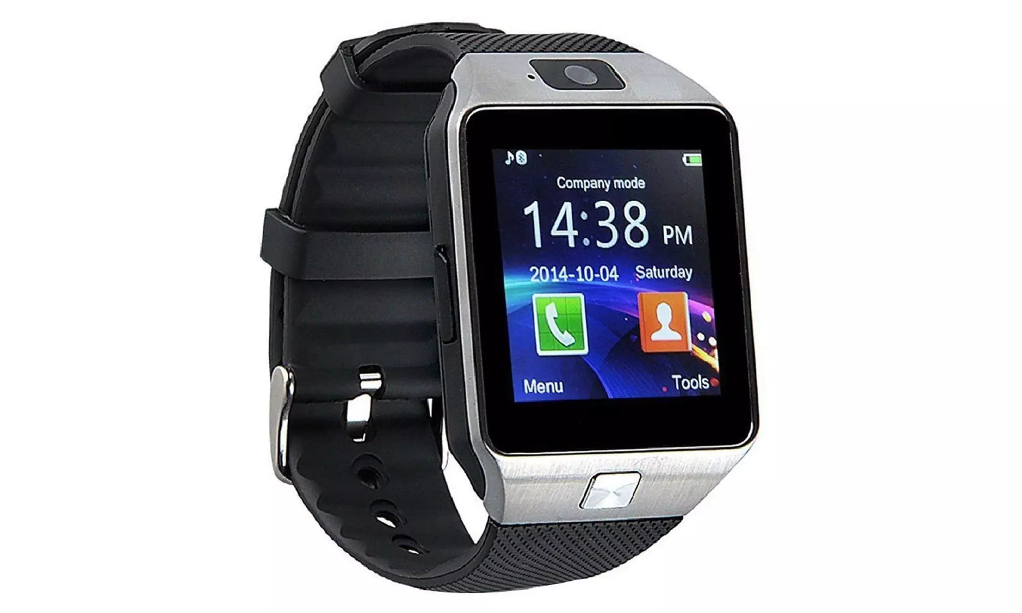 Smartwatch DZ09 mit HD-Kamera in Schwarz, Silber oder Roségold - Second Medium