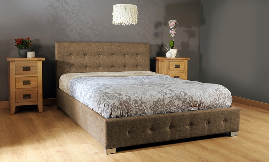 Image 6: Fabric Ottoman Storage Bed