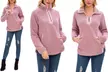 Lilly Posh Women's Pink Valentine's Day Sherpa and Sweatshirts - Second Medium