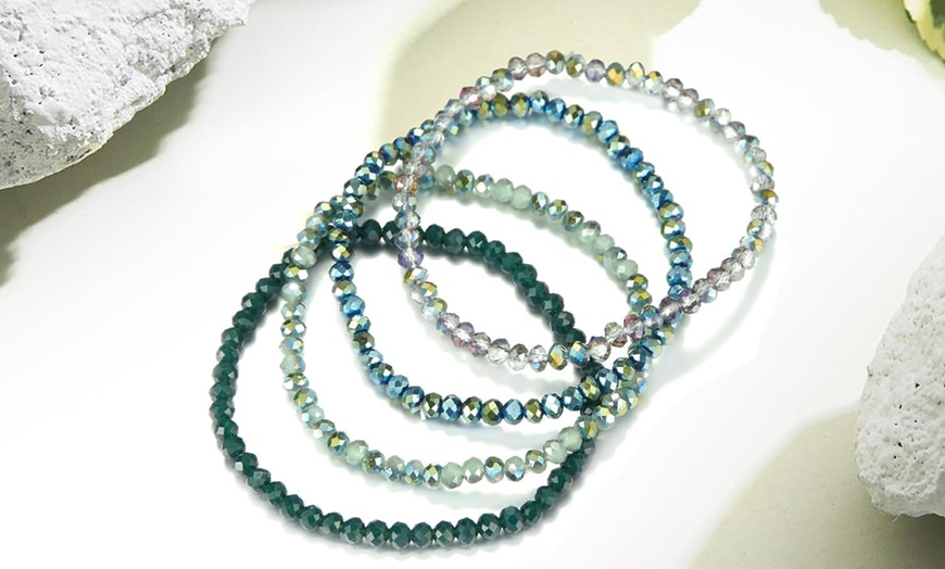 Image 5: Bracelet de perles en cristal