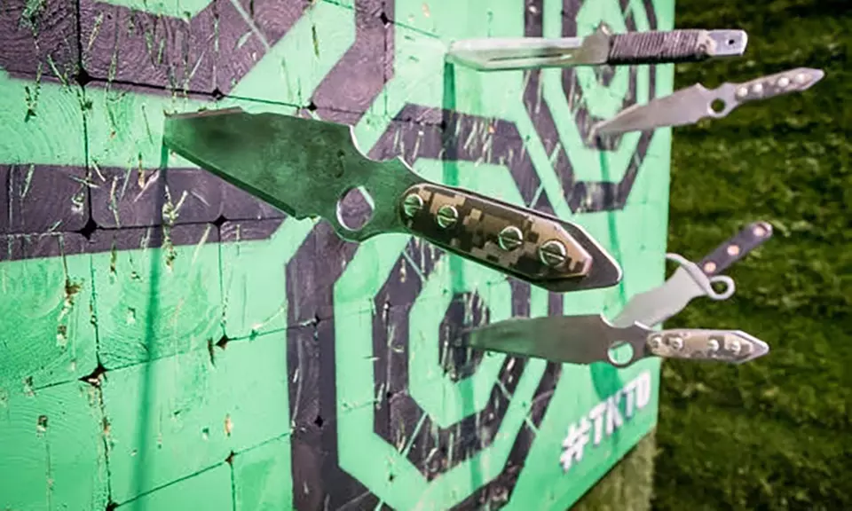 60-Minute Walk-In Knife Throwing Session for Two, Four, or Six at TKTO Target Throwing Range (Up to 51% Off) - Primary Image