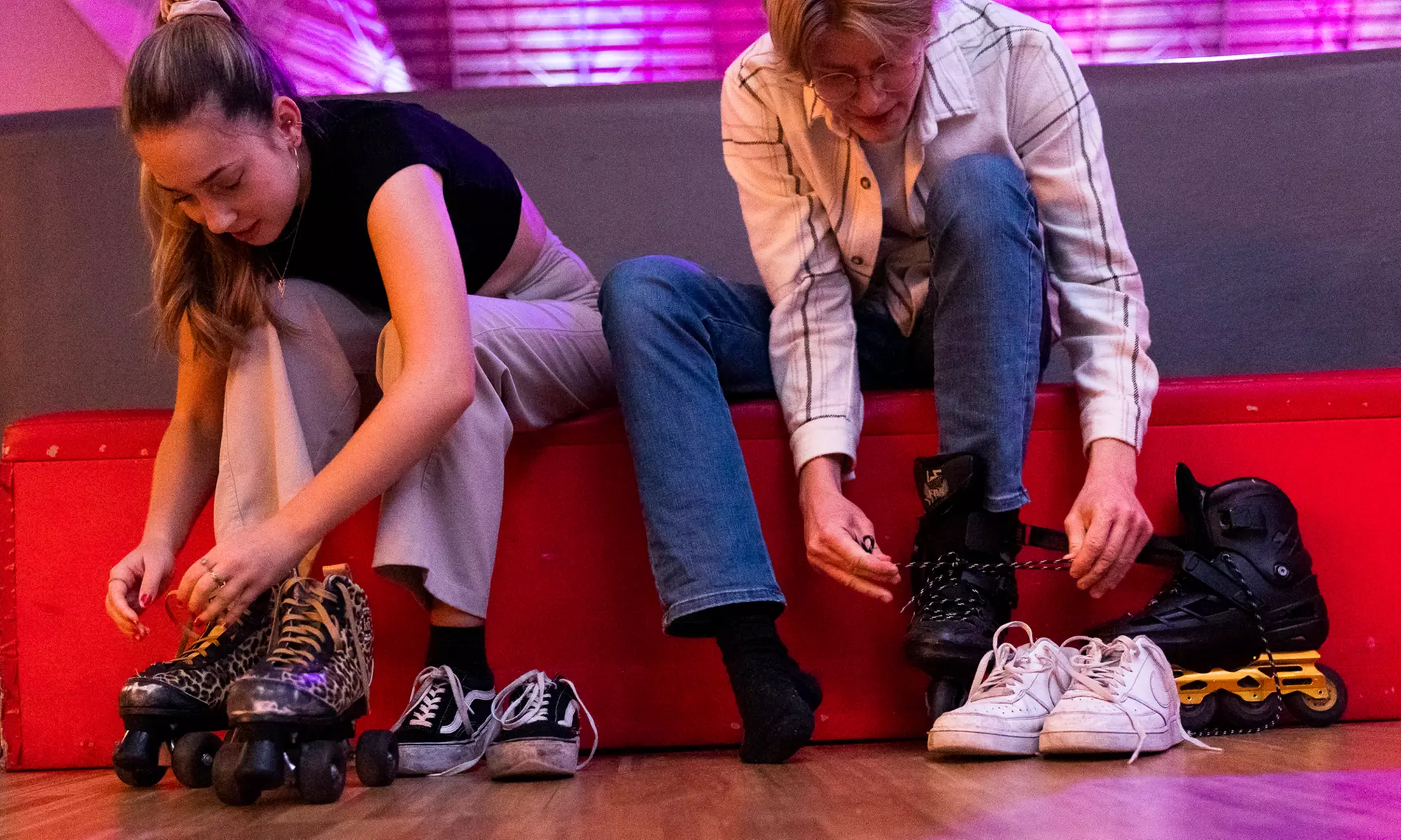 Acceso a pista con opción a menú para 2 personas en Rolling Dance