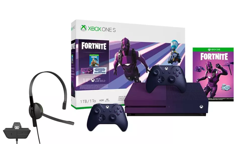 Xbox cheapest One S Fortnite Battle Royale Special Edition 1 TB Purple