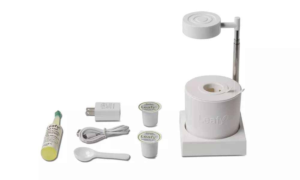 LED Desktop Hydroponics and Grow-Light System - Extendable (7.5" - 17.5") - Second Medium